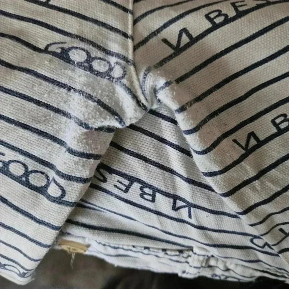Zara Kids Collection "ONLY GOOD VIBES" STRIPED SHORTS Size 13-14 - Picture 5 of 6